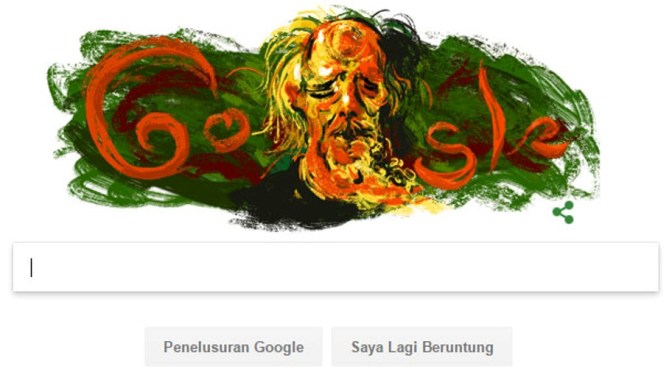 Hari Ini Google Doodle Memeringati Kelahiran Affandi