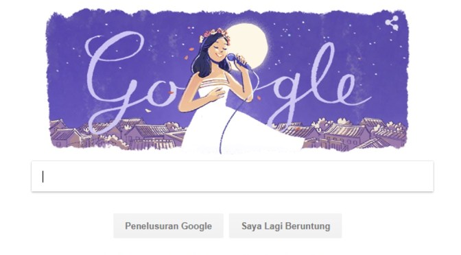 Hari Ini Google Doodle Mengenang Teresa Teng Sang Penyanyi Legendaris