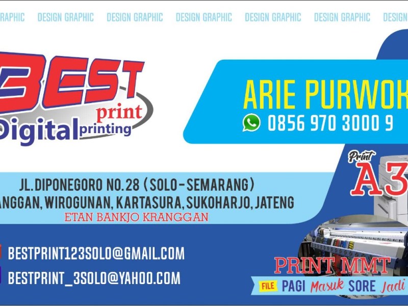 MMT Best Print Disain Grafik dan Cetak Digital Kawasan Solo Raya