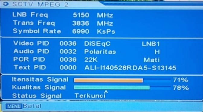 Cara Mencari Program Siaran TV Parabola yang Diblokir Diacak, Buka dengan Biss CW