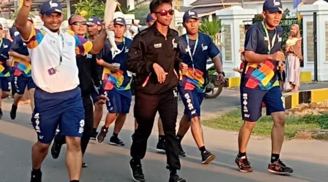 Obor Asean Games 2018 di Kota Sekayu Musi Banyuasin Sumsel