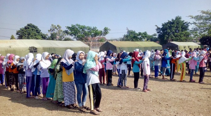 Outbound dalam Perssami Santri TPQ Candisari Menambah Meriahnya Suasana