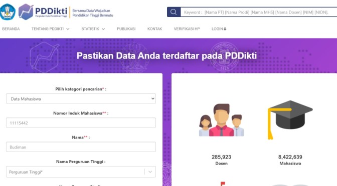 Kapan Lulusan Perguruan Tinggi Wajib Ada di Pangkalan Data Pendidikan Tinggi (PDDikti)?