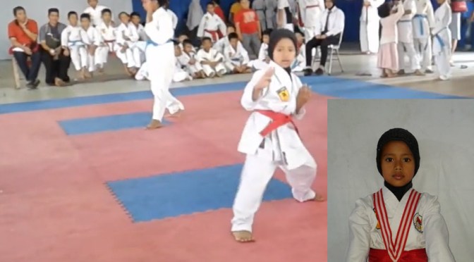 Kejuaraan Karate Boyolali 2018, Fara Qomari Juara 3 Kata 1