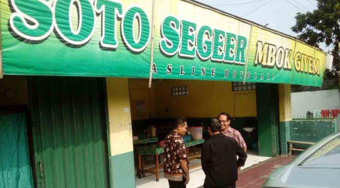 Sarapan Soto Segeer Mbok Giyem (Hj Fatimah) Ungaran Semarang, Asli Boyolali Solo, juga Nikmat