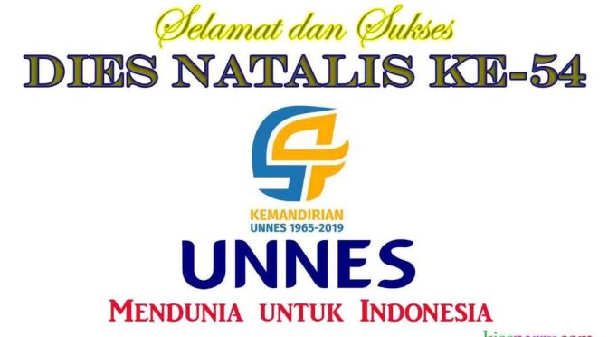 Selamat dan Sukses, Dies Natalis ke-54 Universitas Negeri Semarang Tahun 2019