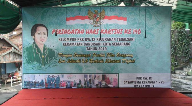 Peringatan Hari Kartini PKK RW.IX Tegalsari, Menyongsong Era Industri 4.0 Berbasis Ekonomi Digital