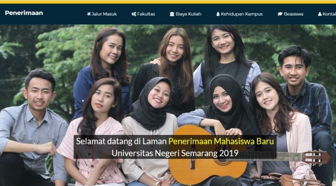 Tata Cara (Baru) Mendaftar Seleksi Mandiri (SM) UNNES 2020, Berdasar Portofolio