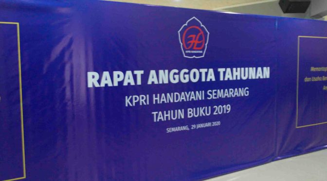 KPRI Handayani Semarang RAT Tahun Buku 2019 Membukukan SHU 1,34 Milyar