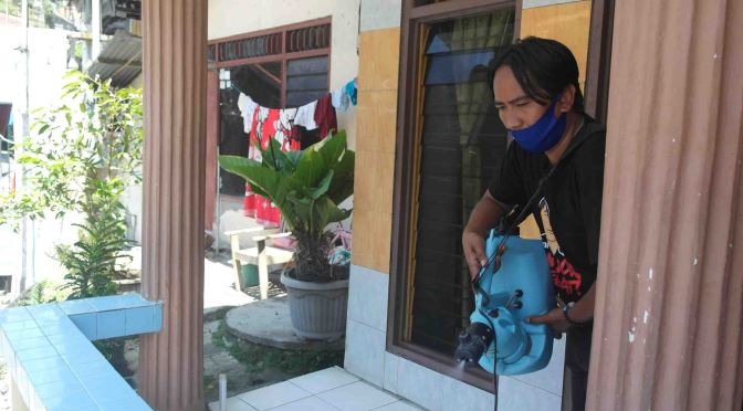 Sudah 7 Kali Ini Rumah Kissparry Semarang (Wea Prima) Disemprot Desinfektan