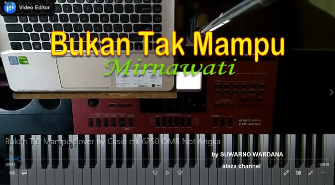 Bukan Tak Mampu Lagu Dangdut Cover by Casio ctk 6250, OMB, Not Angka dan MP3 (Karaoke)