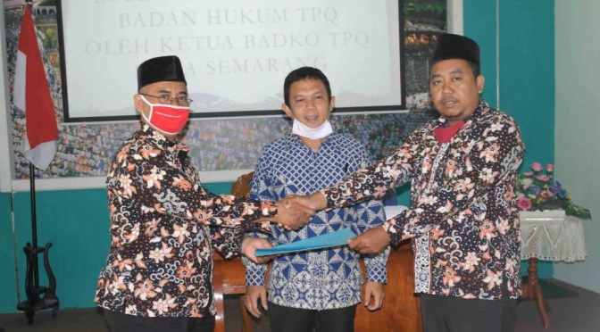 Pengukuhan dan Sertijab Ketua Badko TPQ Kecamatan Candisari Singkat dan Sosialisasi Legalitas TPQ sangat Gayeng