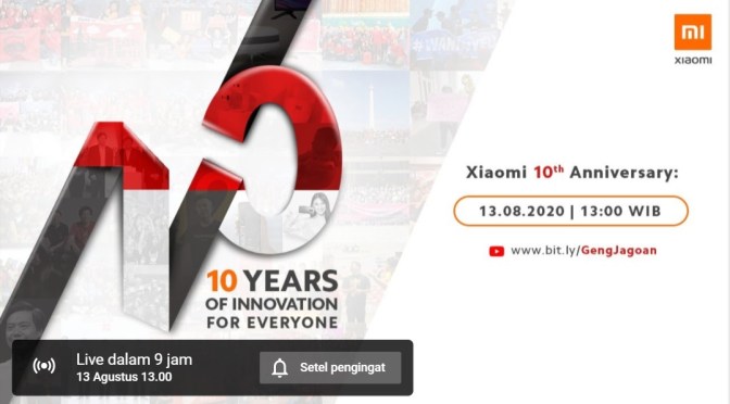 Selamat! Xiaomi Indonesia Merayakan Ulang Tahun ke-10 Hari Ini, Banyak Promo Selama Agustus