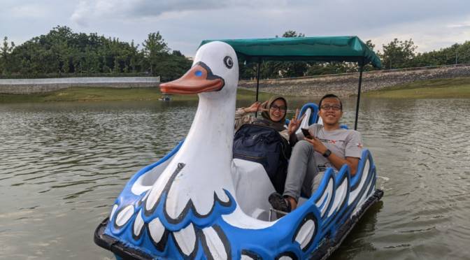 Bermain Air di Bendungan Nglangon Kradenan Grobogan Jateng