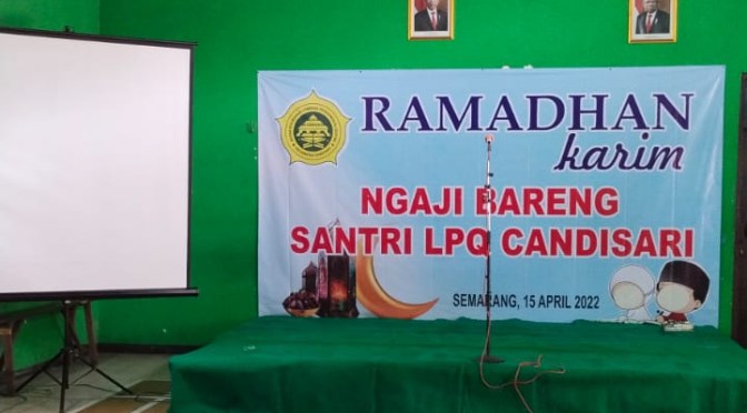 Ngaji Bareng Santri LPQ se-Candisari Kota Semarang Bakal Digelar Sore Hingga Malam Ini
