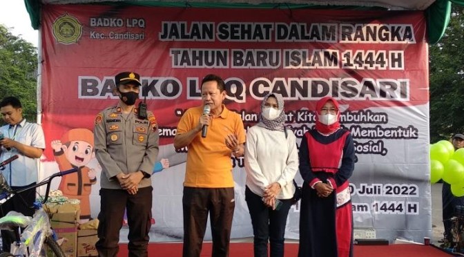 Seribu Lebih Santri Mengikuti Jalan Sehat dalam Memperingati Tahun Baru Islam 1444 (2022) Badko LPQ Kecamatan Candisari | Hadian Utama 2 Sepeda Gunung