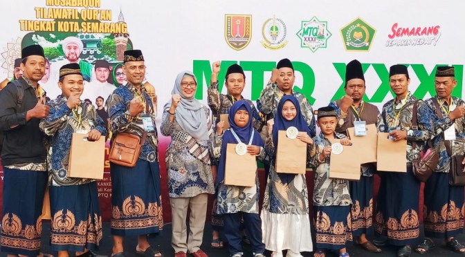 Kafilah Kecamatan Candisari Memboyong 6 Piala pada MTQ Kota Semarang XXXI Tahun 2023