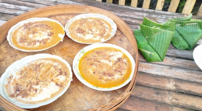 Lagi, Sarapan Bubur (Sabu) Lemu dengan Sajian Spesial Tampah
