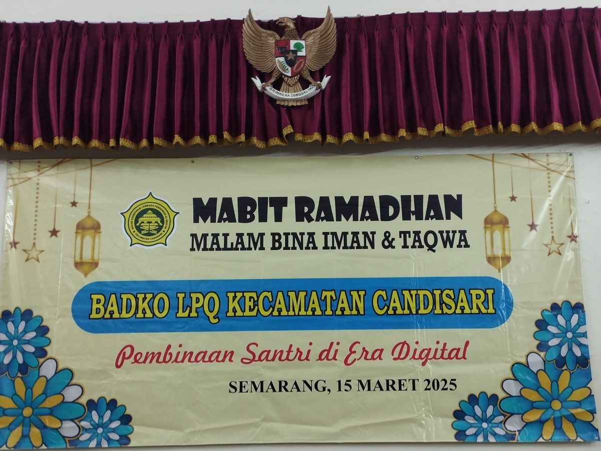 Malam Bina Iman dan Taqwa (MABIT) Ramadan 1446 H – 2025, Badko LPQ Candisari Semarang, Hari Ini Digelar di SMPN 5 Semarang