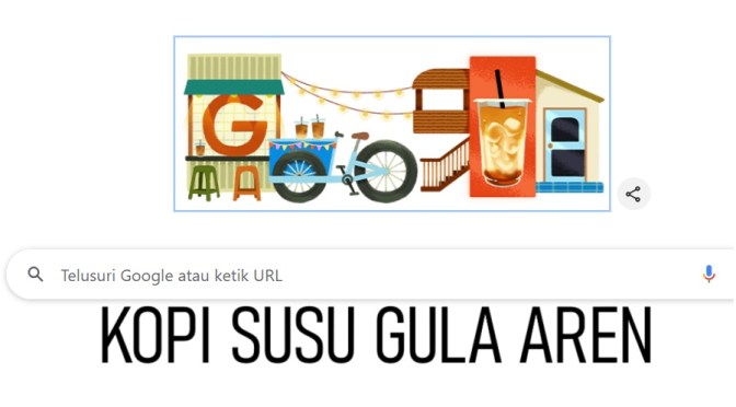 Kopi Susu Gula Aren, Google Doodle Hari Ini